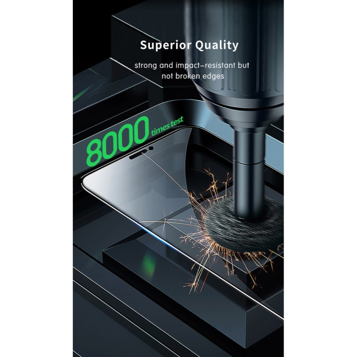 Folie de Protectie, , compatibila cu Apple iPhone 14, Privacy 360, Duritate 9H, Protectie Completa, Sticla Securizata, Transparenta [6]