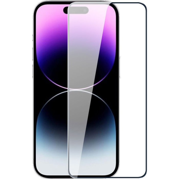 Folie de Protectie cu Instalare Rapida, , pentru Apple iPhone 15, Tempered Glass Easy Tool, Full Cover, Protectie Difuzor, HD, Margini Negre, Transparent [6]