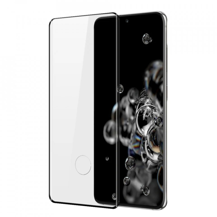 Folie de protectie Full Glue Sticla securizata Curbata pentru Samsung Galaxy S20 Plus Negru [3]