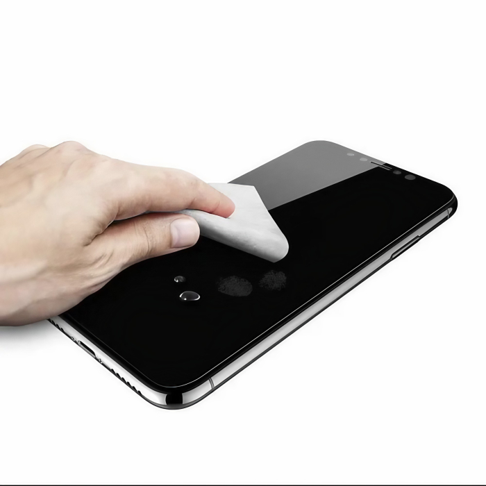 Folie de Protectie, , pentru Apple iPhone 15, Tempered Glass 10D, Full Cover, Margini Negre, Transparent [3]