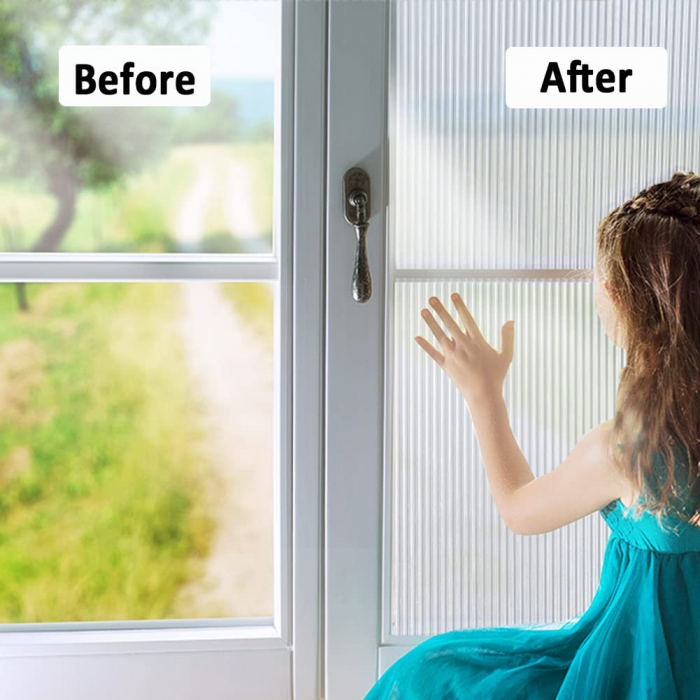 Folie de Protectie pentru Ferestra Geam Cabina de Dus Baie Tutorial aplicare folie de protectie geam Autocolant Geamuri si Ferestre Balcon Protectie Geam Securizat Folie Geam Protectie Intimitate [12]