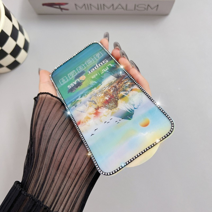 Folie de Protectie, , pentru iPhone 15 Plus, Tempered Glass 2.5 cu Pietricele, ESD, HD, Transparent [2]