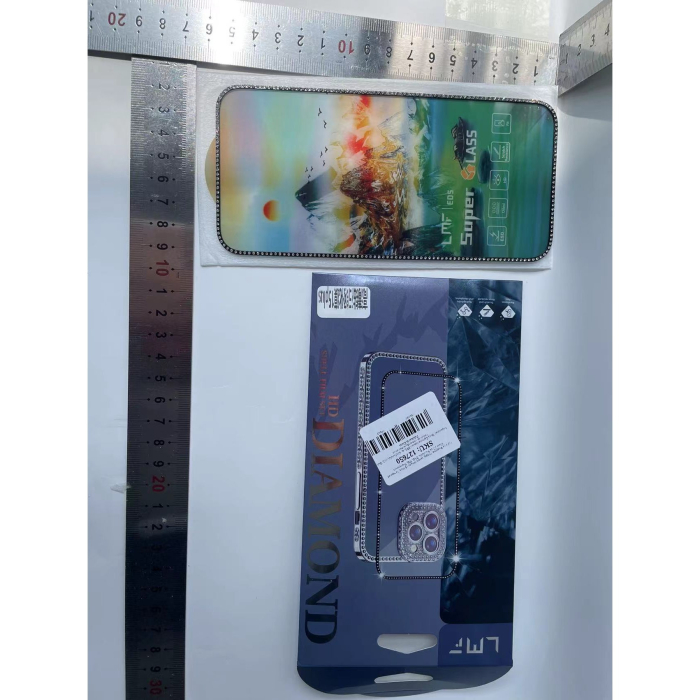 Folie de Protectie, , pentru iPhone 15 Plus, Tempered Glass 2.5 cu Pietricele, ESD, HD, Transparent [4]