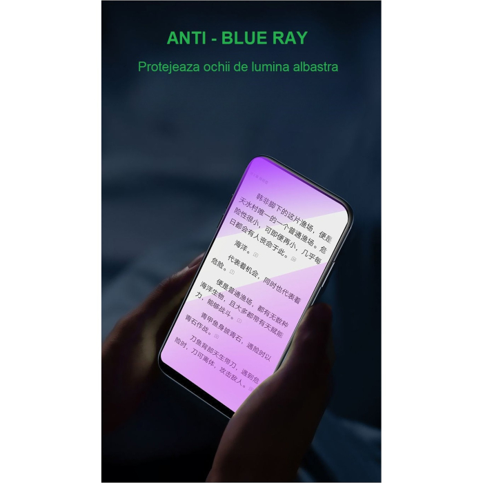 Folie de Protectie, , pentru iPhone 15 Pro Max, Flexible Hidrogel Protectie Blue Ray, Full Cover, Reparare Automata, Transparent [5]