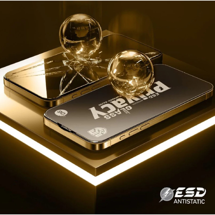 Folie de Protectie pentru Xiaomi Redmi K70 Pro, , Sticla Securizata ESD Antistatica, Super-X Privacy OG, Margini Negre, 0.30 mm, Transparent Inchis [3]