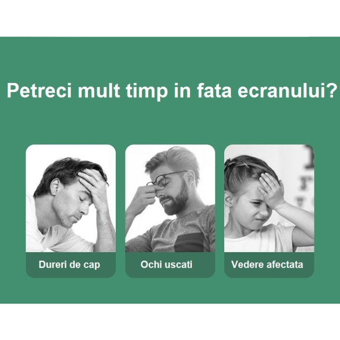 Folie de Sticla Securizata pentru Apple iPhone 15 Plus, , Lumina Verde Anti-Blue Ray, Auto-Aplicare, Protectie Completa 9D, Verde [14]