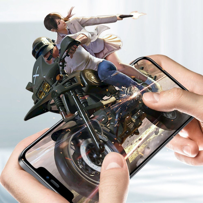 Folie ecran pentru iPhone 14 Pro, Sticla ESD, Top Glass, Anti-static, Negru [11]