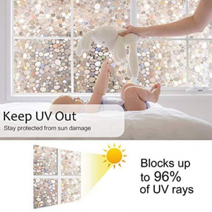 Tutorial aplicare folie de protectie geam Autocolant Geamuri si Ferestre Balcon Protectie Geam Securizat Folie de Protectie pentru Ferestra Geam Cabina de Dus Baie Folie Geam Protectie Intimitate [15]