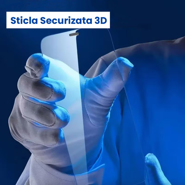 Folie Securizata pentru Realme 14, , Sticla Securizata 3D, High Definition Ultra Clear 2.5 HD, Margini Arc, 0.3 mm, Anti Zgirieturi, Anti bule, Transparenta [5]