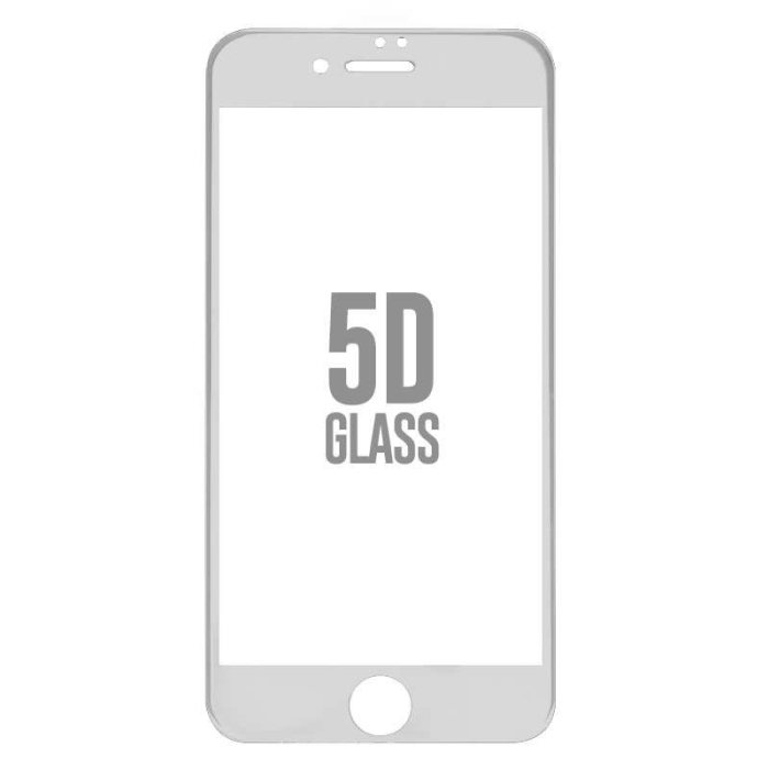 Folie Sticla Apple iPhone 6 Plus ® 4D/5D Alb [2]
