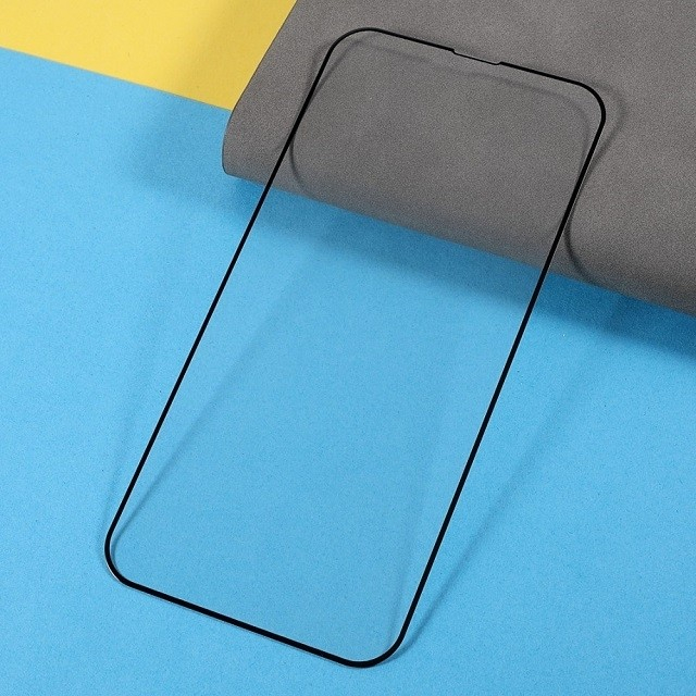 Folie Sticla ® compatibila cu Apple iPhone 14 / 13 / 13 Pro 111D Negru [2]