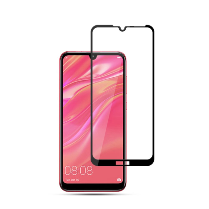 Folie Sticla ® compatibila cu Huawei Y7 2019 111D Negru [3]