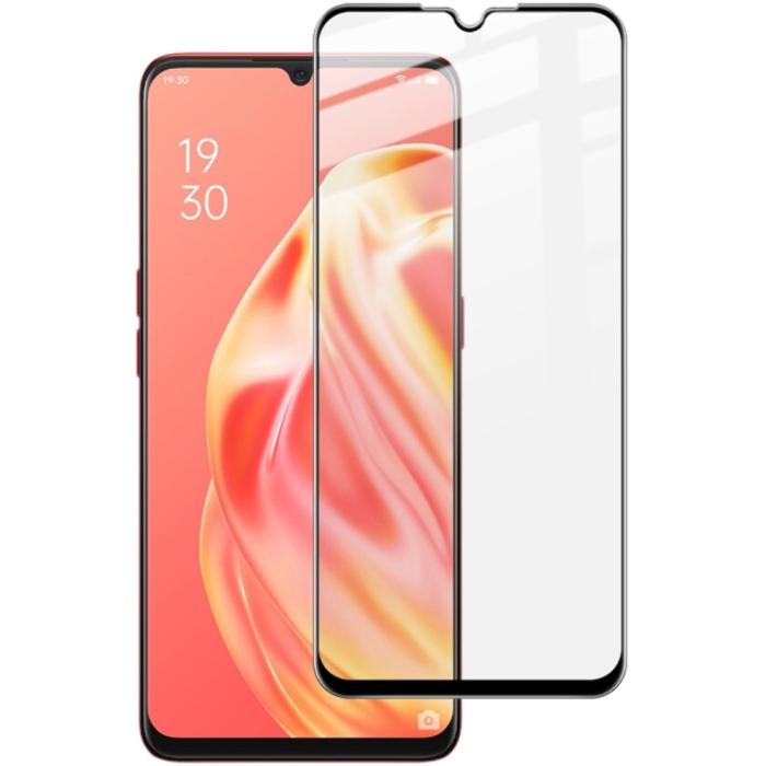Folie Sticla ® compatibila cu Oppo A91 111D Negru [2]