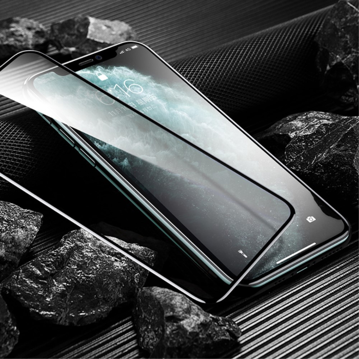 Folie Sticla ® pentru Apple iPhone 11 Pro/XS 111D Negru [3]