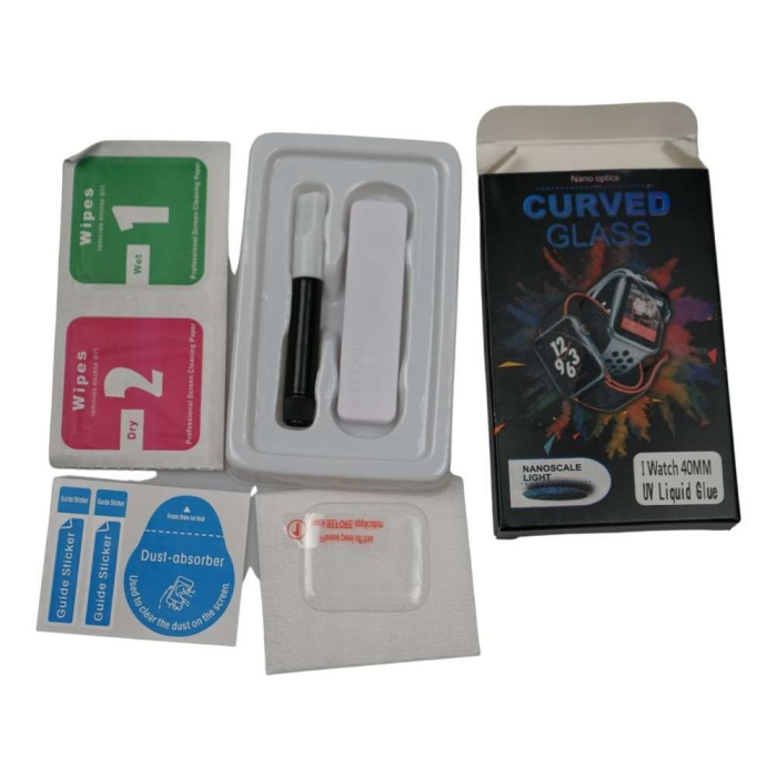 Folie Sticla pentru Apple Watch Series 4/5 40 mm UV Nano Water Transparent [4]