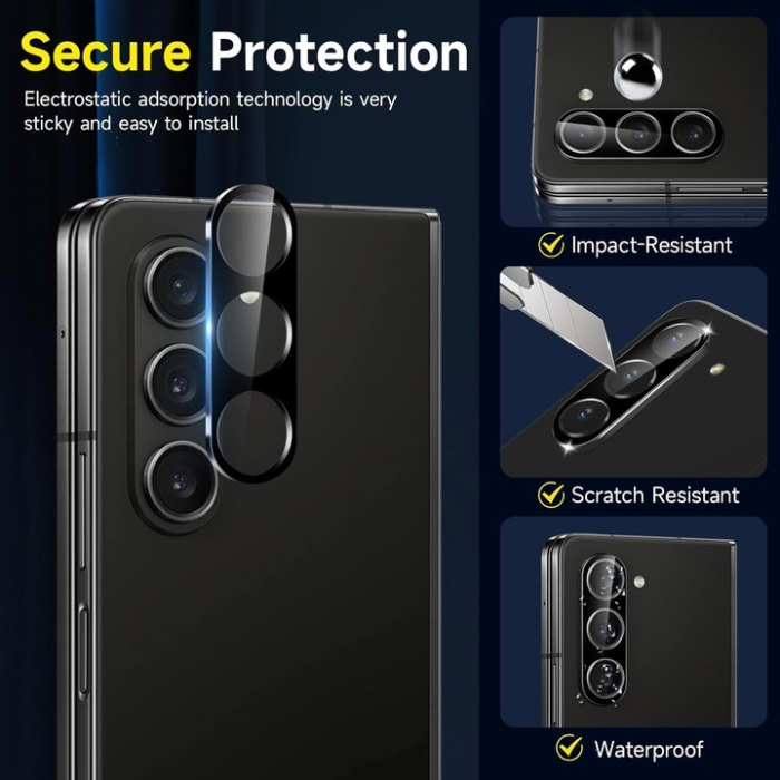 Folie Sticla pentru Camera, , Pentru Samsung Galaxy Z Flip 5, 3D, Transparent [4]