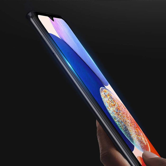 Folie Sticla pentru Samsung A14 5G, Transparenta HD, 9H, 111D, Margini negre [2]