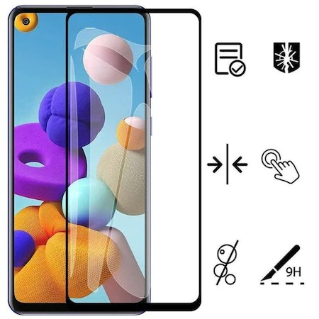 Folie sticla protectie Full Glue pentru Samsung Galaxy A9 2018, Negru [3]