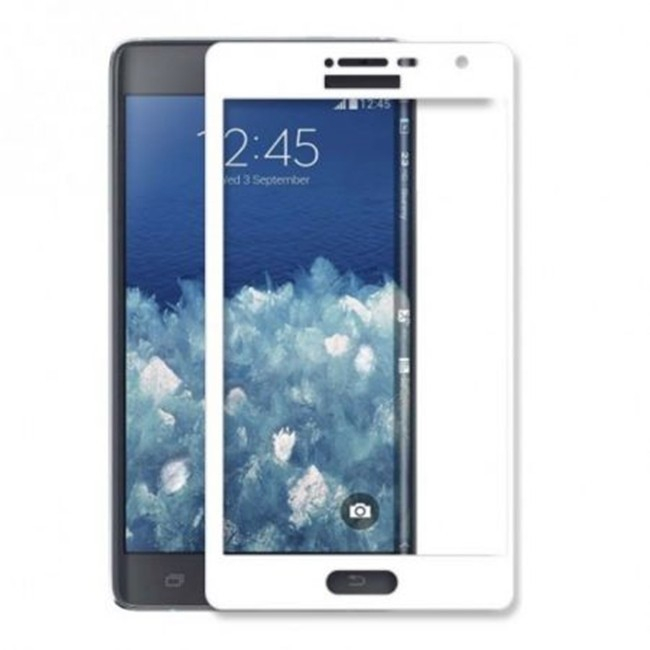 Folie Sticla Samsung Galaxy Note 5 Full Face Alb [3]