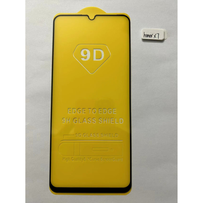 Folie Sticla Securizata compatibil cu Honor X7, Full Glue Negru [2]
