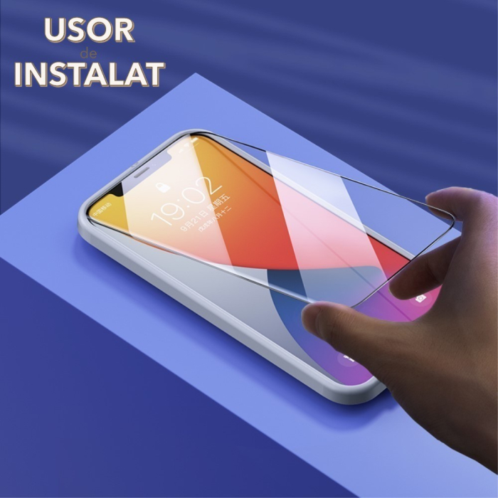 Folie Sticla Securizata, , Compatibila cu Samsung Galaxy S24 FE, Full Cover 111D, HD, Margini Negre, Transparenta [3]