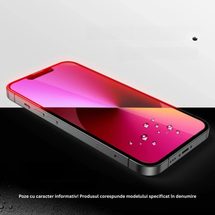 Folie Sticla Securizata, , Pentru Apple iPhone 16, Full Glue, Margini Negre, Transparent [2]