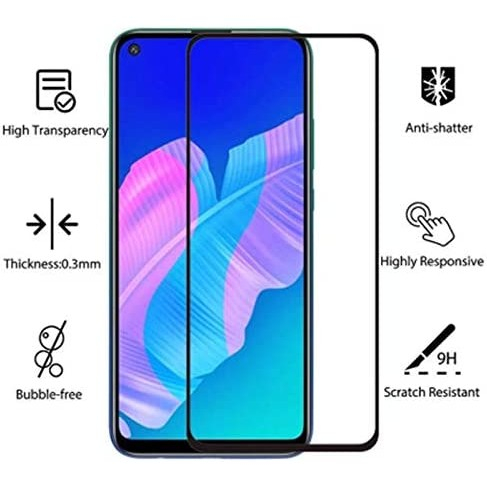 Folie Sticla securizata ® pentru Huawei P40 Lite E full glue negru [2]