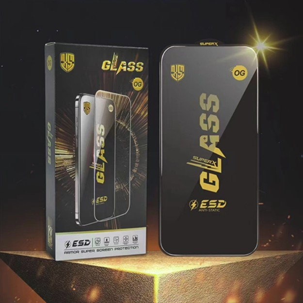 Folie Sticla Securizata pentru iPhone 16 Pro, , Folie compatibila cu Apple iPhone 16 Pro, Sticla ESD, Super HD Glass, Anti-static, Margini Negre, Transparent [5]