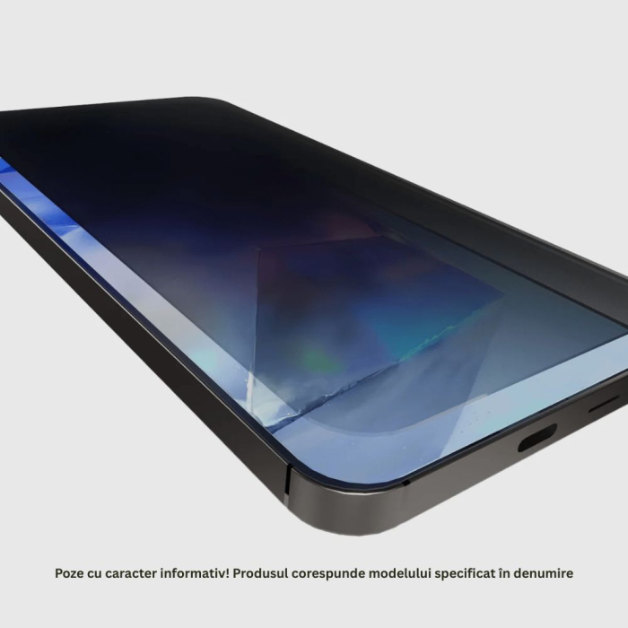 Folie Sticla Securizata, , Pentru Samsung Galaxy A55, Privacy Classic, 2.5D, Confidentialitate 35°, Negru Transparent [2]