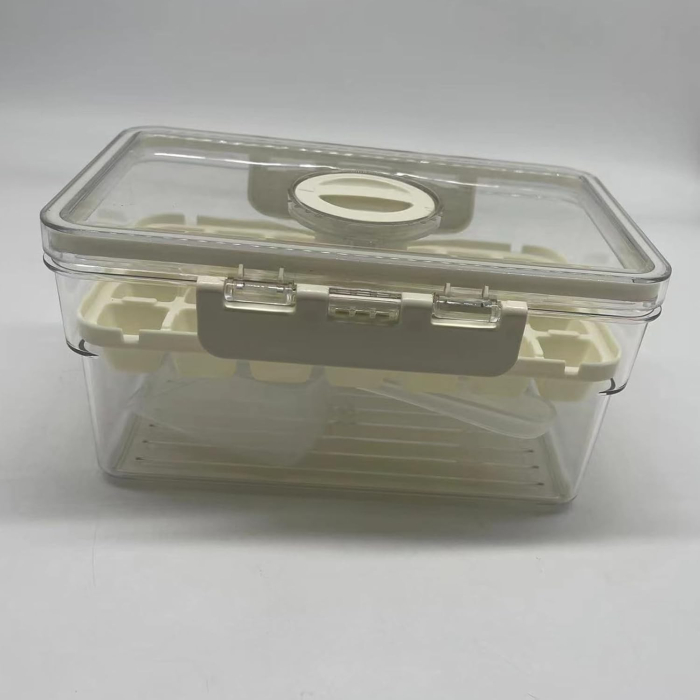 Forma de Gheata, , un Strat, Inchidere Etans, din PP+PET, 19 x 12 x 9.5 cm, Bej [4]