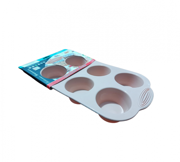 Forma din Silicon pentru Briose si Prajituri, Non-Stick, Gri, Design Deosebit si Calitate Premium [3]