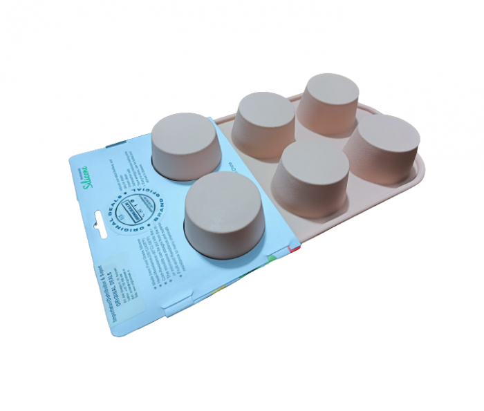 Forma din Silicon pentru Briose si Prajituri, Non-Stick, Gri, Design Deosebit si Calitate Premium [4]