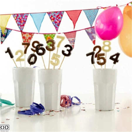 Forma pentru 10 Acadele din Ciocolata, Zahar sau Jeleu Cake Pops, Numere, 28 x 16.5 cm [8]