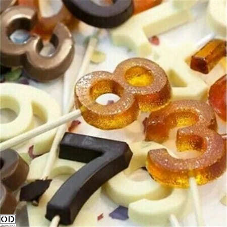 Forma pentru 10 Acadele din Ciocolata, Zahar sau Jeleu Cake Pops, Numere, 28 x 16.5 cm [12]