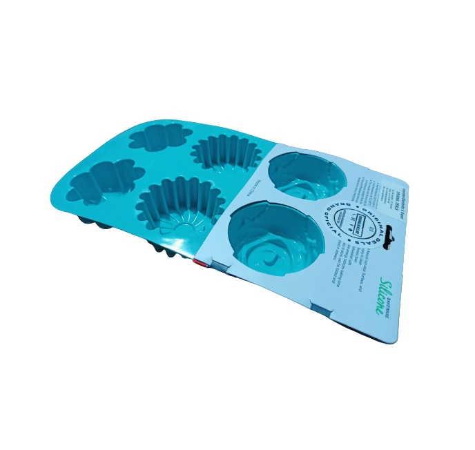 Forma pentru Briose si Prajituri din Silicon Non-Stick, Gri, Design Deosebit si Calitate Premium [6]