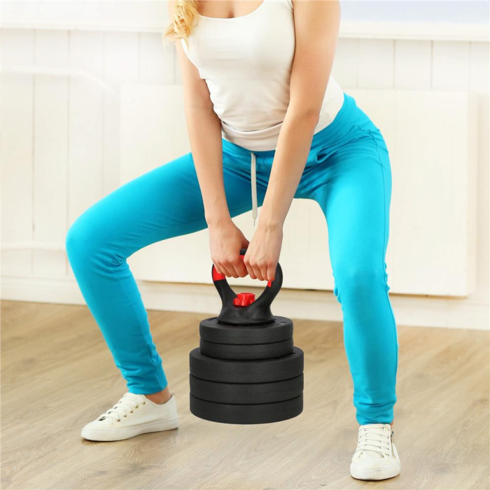 Gantera Kettlebell reglabila 10kg negru [5]