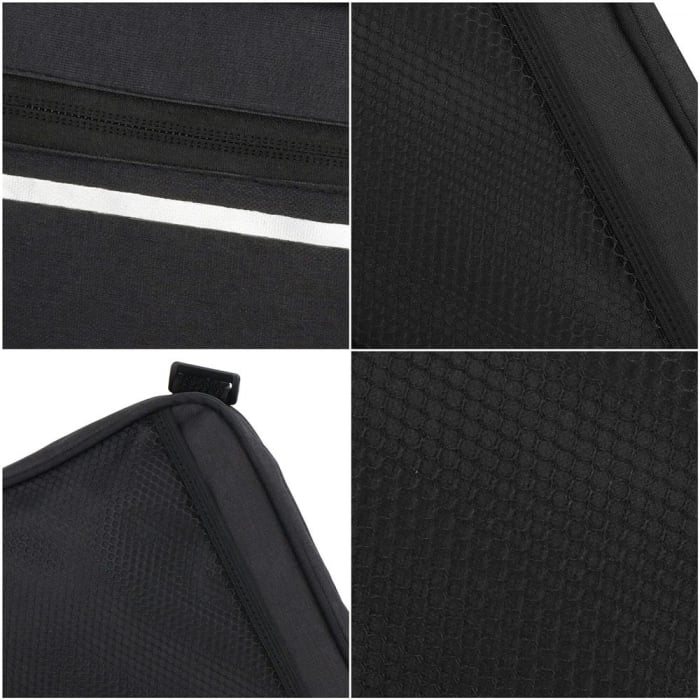 Geanta bicicleta impermeabila, cu buzunar pentru telefon, 30x21x5cm, negru [3]