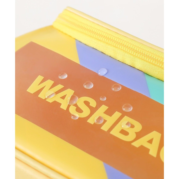 Geanta Cosmetice de Voiaj , Impermeabila, Translucida Mata, 22 x 16 x 14 cm, Galben [9]