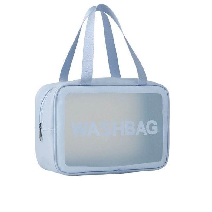 Geanta Cosmetice de Voiaj, , Impermeabila, Translucida Mata, 26 x 15 x 10 cm, Albastru [5]