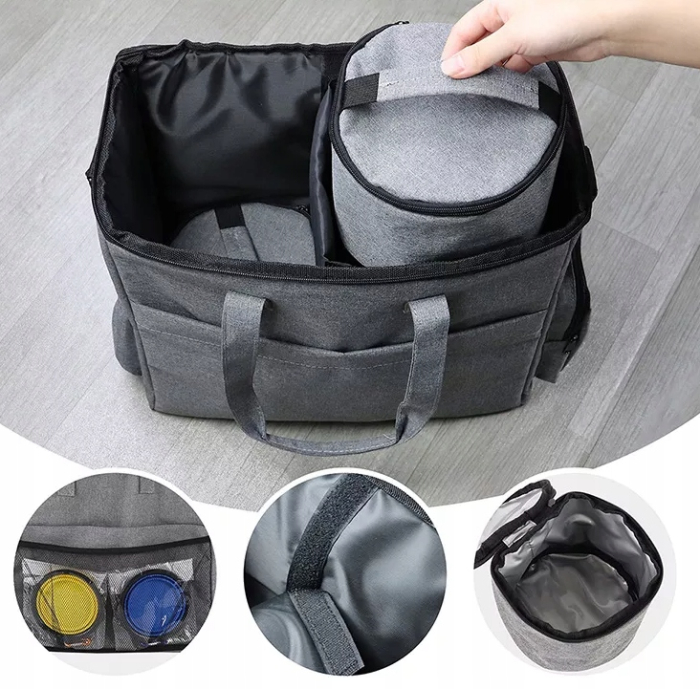 Geanta de drumetie pentru animale de companie, cu spatii de depozitare si accesorii [2]