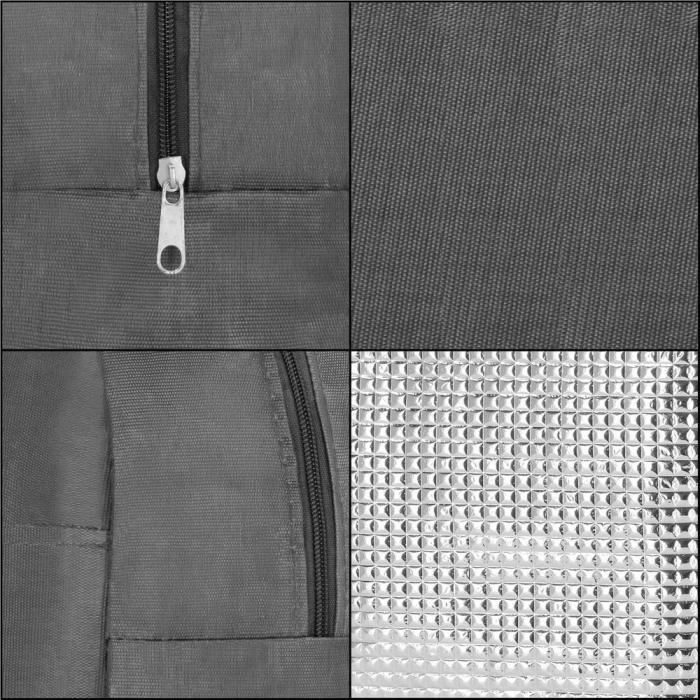 Geanta frigorifica cu izolatie termica pentru mancare, 21x10x23cm, gri [12]