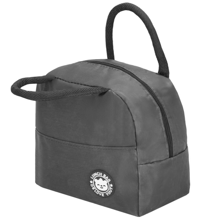 Geanta frigorifica cu izolatie termica pentru mancare, 21x10x23cm, gri [5]