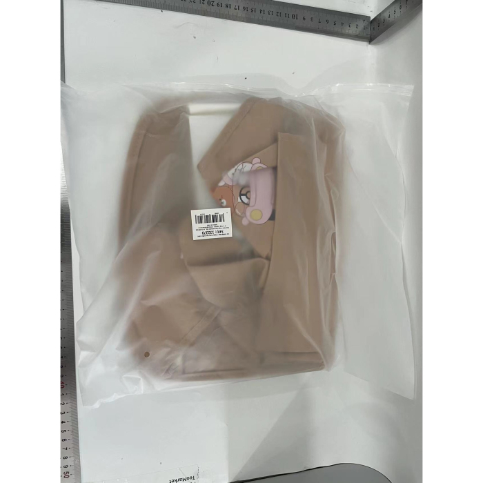 Geanta Multifunctionala de Depozitare, , pentru Bancheta din Spate a Masinii, Animat, Model Ursuleti, Scris Good Day, Suport Servetele si Telefon, 25x31 cm, Maro [2]