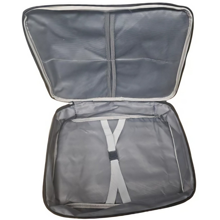 Geanta pentru Depozitare Acte si Documente, , 1 Compartiment mare cu Curele Interioare, Impermeabila, 37 x 10.5 x 27 cm, Gri [5]