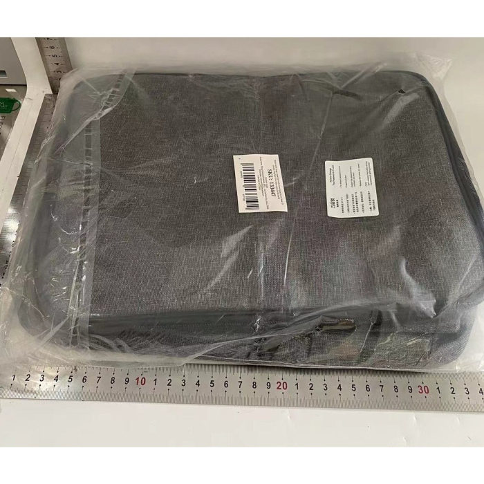 Geanta pentru Depozitare Acte si Documente, Facturi, Carduri, cu Cod de Securitate, 5 Compartimente, Impermeabila, 37 x 20 x 27 cm, Gri [2]