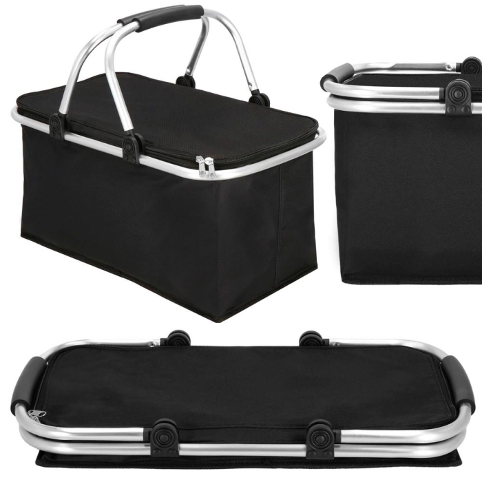 Geanta pentru picnic sau plaja, termoizolanta, 28 litri, negru [2]