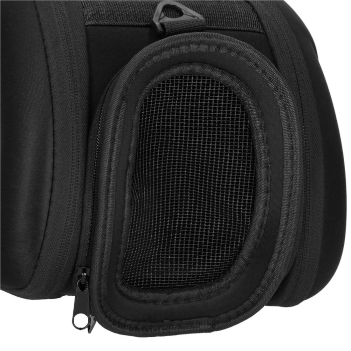 Geanta pentru transport animale mici, pentru caine si pisica, pliabila, curea de umar, 20x35x20 cm, negru [11]