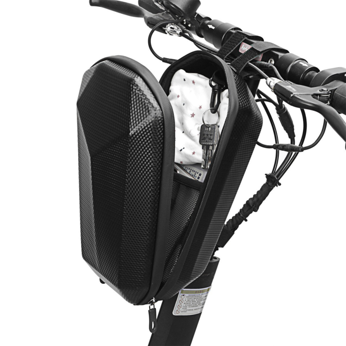 Geanta pentru Trotineta Electrica, , Hard Shell de 4 L, Geanta Frontala pentru Bicicleta, Impermiabila Rigida pentru Bicicleta, 30 x 15.5 x 13 cm, Negru [6]