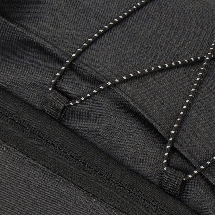 Geanta portbagaj bicicleta, 1 compartiment si 2 buzunare laterale, 38x14x16cm, negru cu elemente reflectorizante gri [4]