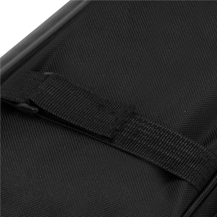 Geanta portbagaj bicicleta, 1 compartiment si 3 buzunare laterale, 40x20x17cm, negru cu elemente reflectorizante gri [4]